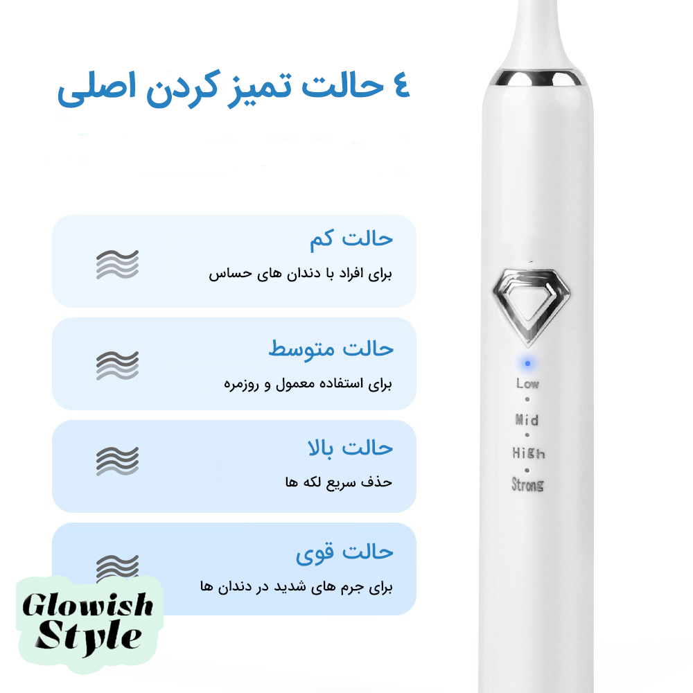 مسواک برقی گلویش استایل مدل 8in1 -  - 14