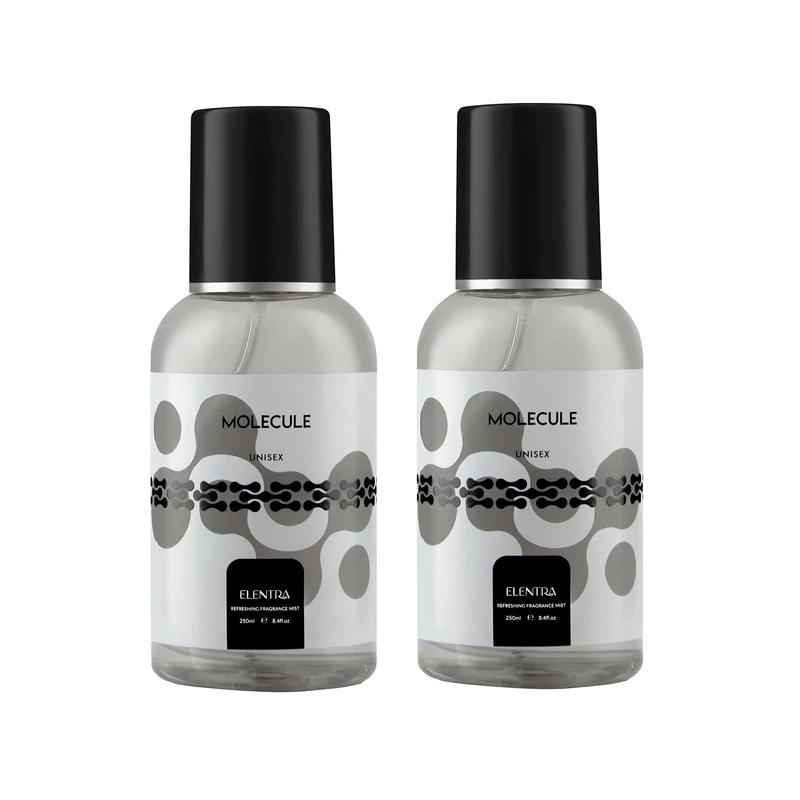 بادی اسپلش مردانه النترا مدل  Molecule حجم 250 میلی لیتر مجموعه 2 عددی
