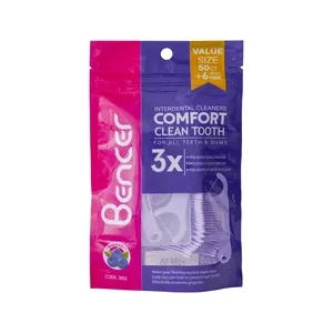 نخ دندان بنسر مدل کمانی 6 بسته 56 عددی