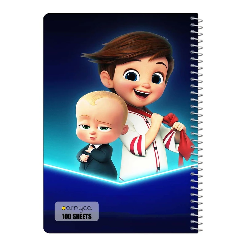 دفتر مشق 100 برگ سیمی کارنیکا طرح بچه رئیس The Boss Baby کد 42162