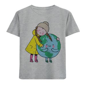 نقد و بررسی تی شرت دخترانه مدل دختر و زمین F536 توسط خریداران