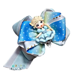 گیره مو دخترانه مدل نگین دار عروسکی