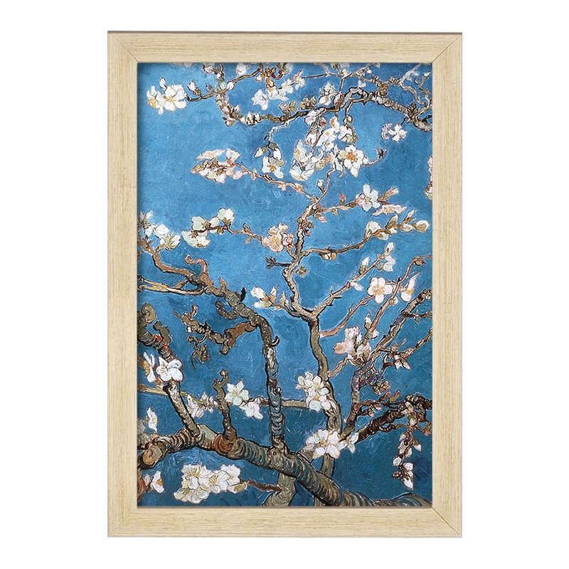 تابلو خندالو مدل نقاشی شکوفه های بادام اثر ونسان ونگوگ کد 25463