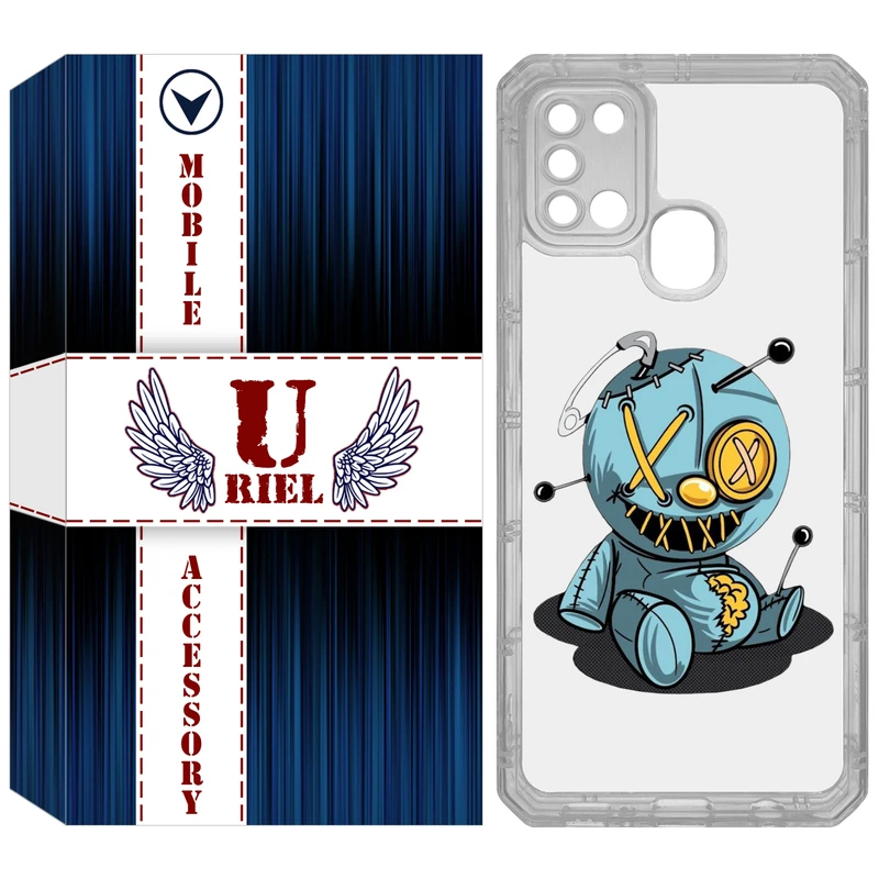 کاور یوریل مدل Clear کد 68 طرح عروسک مناسب برای گوشی موبایل سامسونگ Galaxy A21S