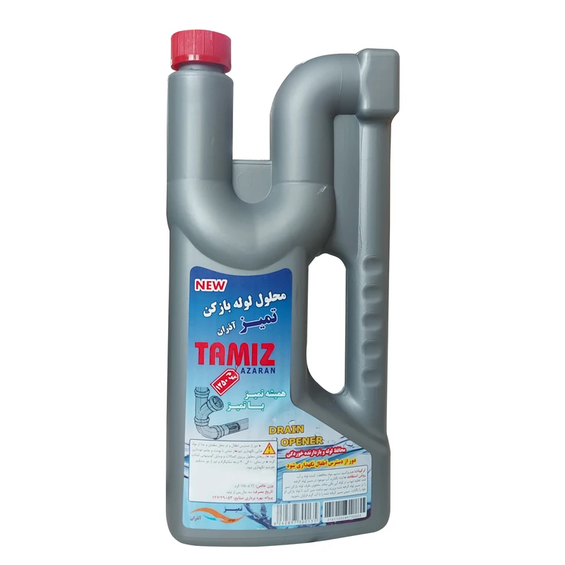 محلول لوله باز کن تمیز آذران مدل Drain opener 01 حجم 1250 میلی لیتر