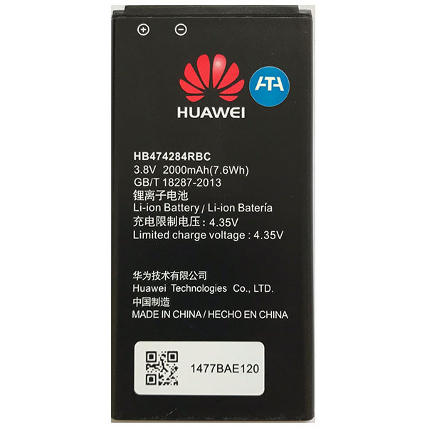 باتری موبایل مدل HB474284RBC ظرفیت 2000 میلی آمپر ساعت مناسب برای گوشی موبایل هوآوی Y625- 3CLITE