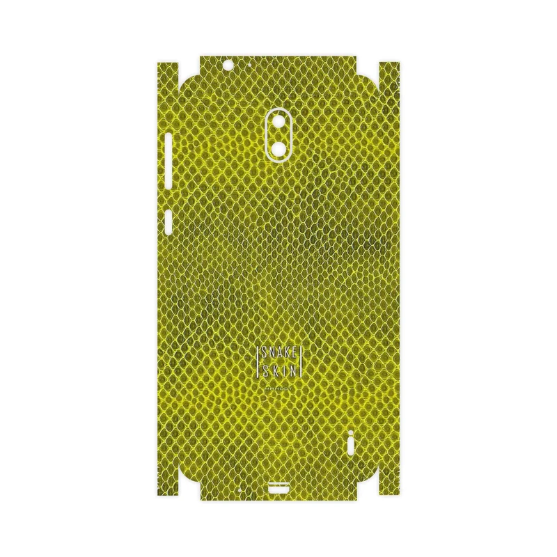 برچسب پوششی ماهوت مدل Yellow Snake Skin-FullSkin مناسب برای گوشی موبایل نوکیا 2