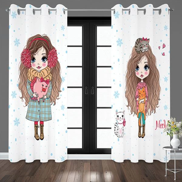 پرده مدل 2403-2402 سایز 140x280 سانتی متر