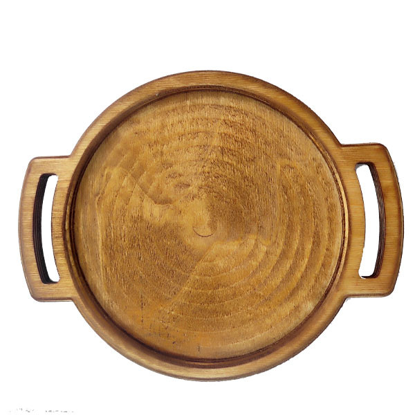 سینی مدل چوبی گرد مجموعه دو عددی