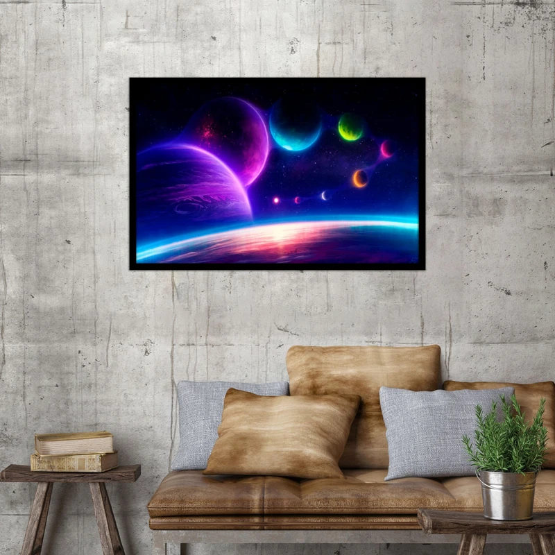 تابلو بکلیت طرح کهکشان سیاره ها مدل B-bu1352