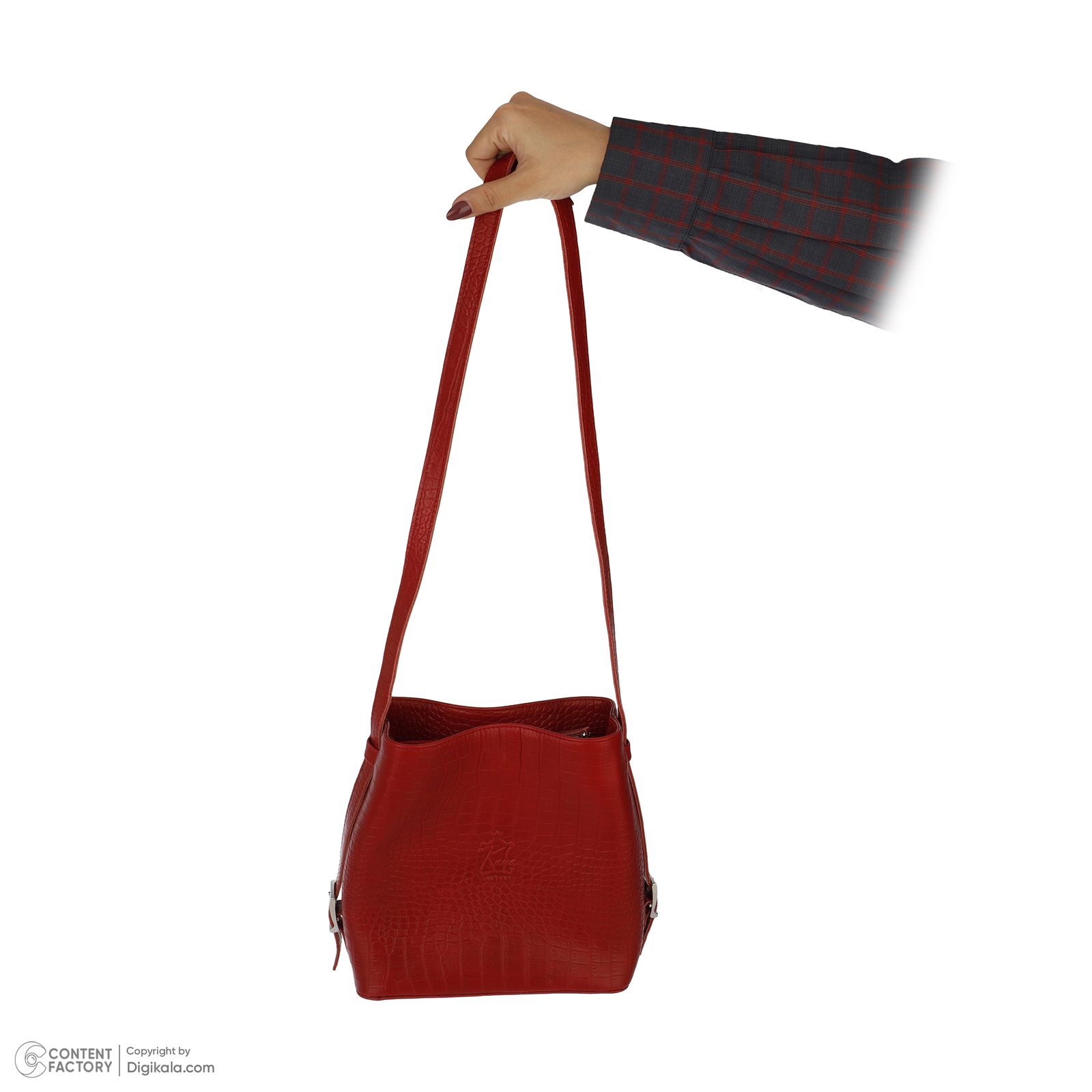 کیف رودوشی زنانه کایا چرم مدل K630-corco-red -  - 6