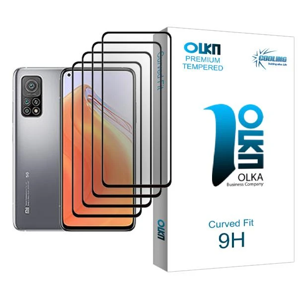محافظ صفحه نمایش کولینگ مدل Olka Glass MIX004 مناسب برای گوشی موبایل شیائومی Mi 10T 5G بسته چهار عددی