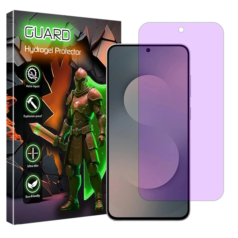 محافظ صفحه نمایش آنتی پرپل گارد مدل هیدروژلی مناسب برای گوشی موبایل سامسونگ Galaxy S25 FE
