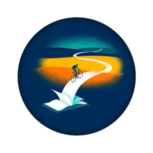 استیکر تزئینی موبایل مدل کتاب کد 4059