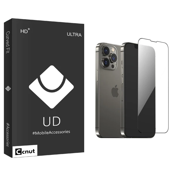 محافظ صفحه نمایش کوکونات مدل UD Black مناسب برای گوشی موبایل اپل iPhone 13 Pro