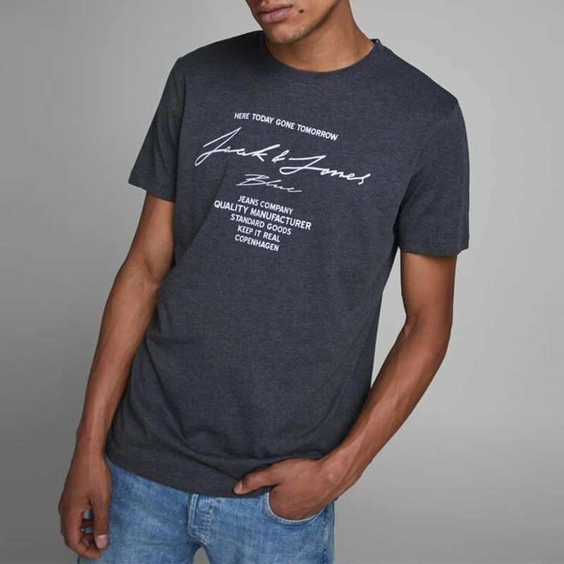 تی شرت آستین کوتاه مردانه جک اند جونز مدل 12180811
