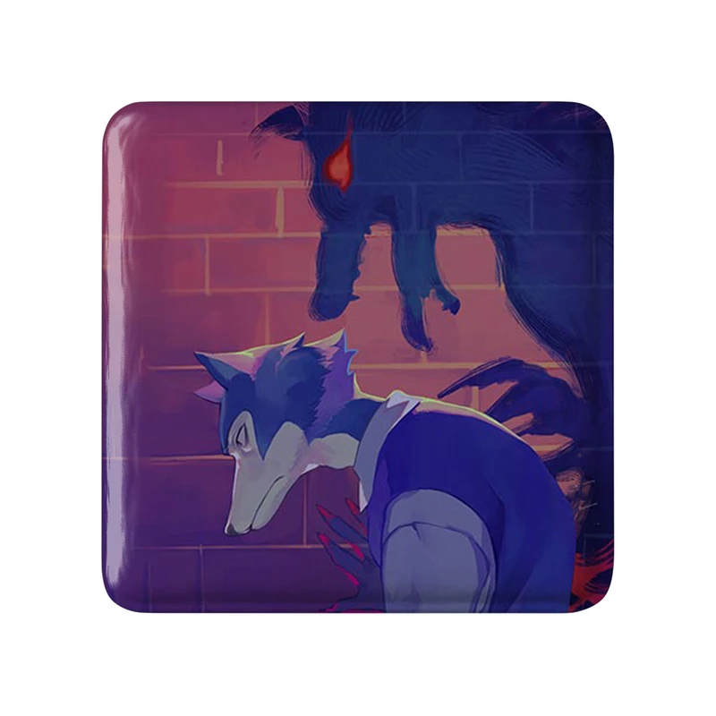 مگنت خندالو طرح لگوشی انیمه بیستارز مدل مربعی کد 33469