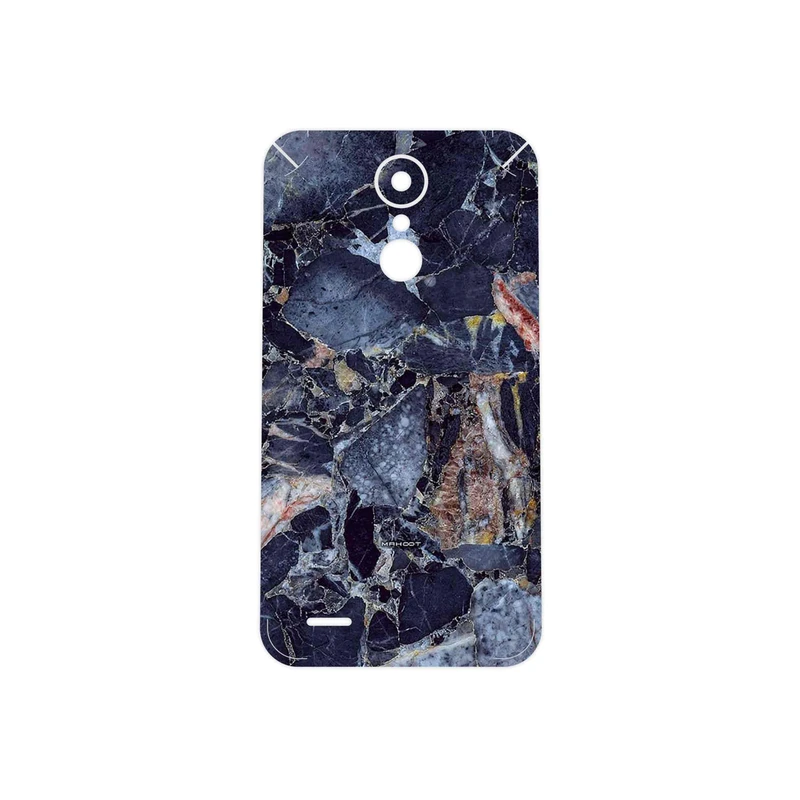 برچسب پوششی ماهوت مدل Broken black marble مناسب برای گوشی موبایل ال جی K10 2017