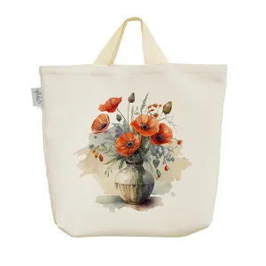 ساک خرید خندالو مدل گل Flower کد H268