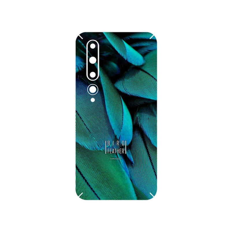 برچسب پوششی ماهوت مدل Green Feather مناسب برای گوشی موبایل شیائومی Mi 10 5G
