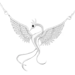گردنبند نقره زنانه مدل سیمرغ SSA116