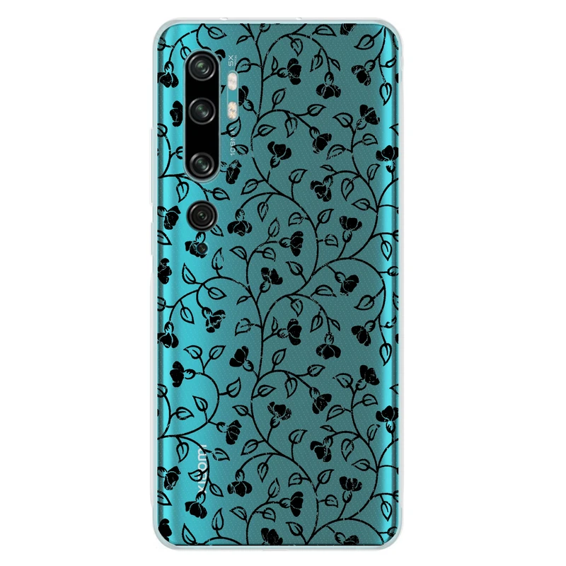 کاور مگافون طرح گل مدل C42-B مناسب برای گوشی موبایل شیائومی Mi Note 10 / 10 Pro 