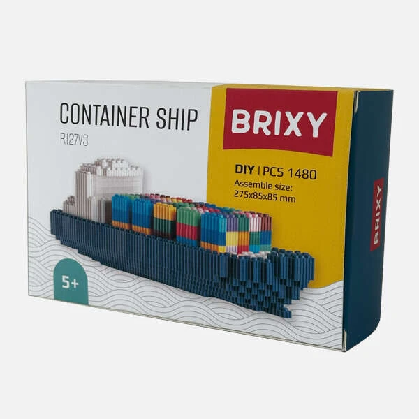 ساختنی 1480 تکه بریکسی مدل کشتی کانتینر بر