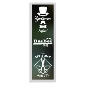 تابلو نوری بکلیت طرح آرایشگاه مردانه مدل لایت باکس W-s84