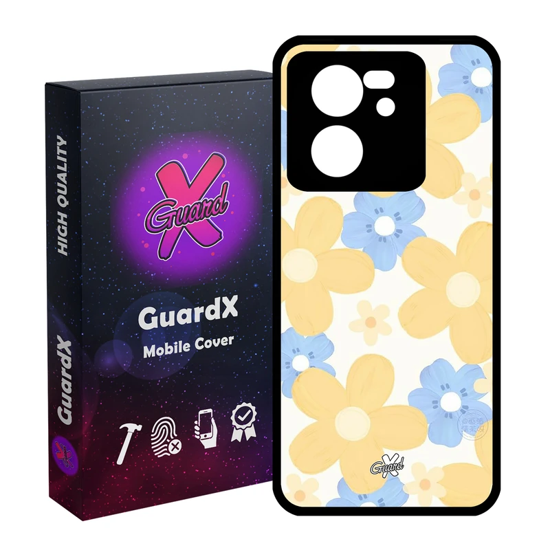 کاور گارد ایکس طرح Flower مدل Glass10539 مناسب برای گوشی موبایل شیائومی 13T/13T Pro/Redmi K60 Ultra