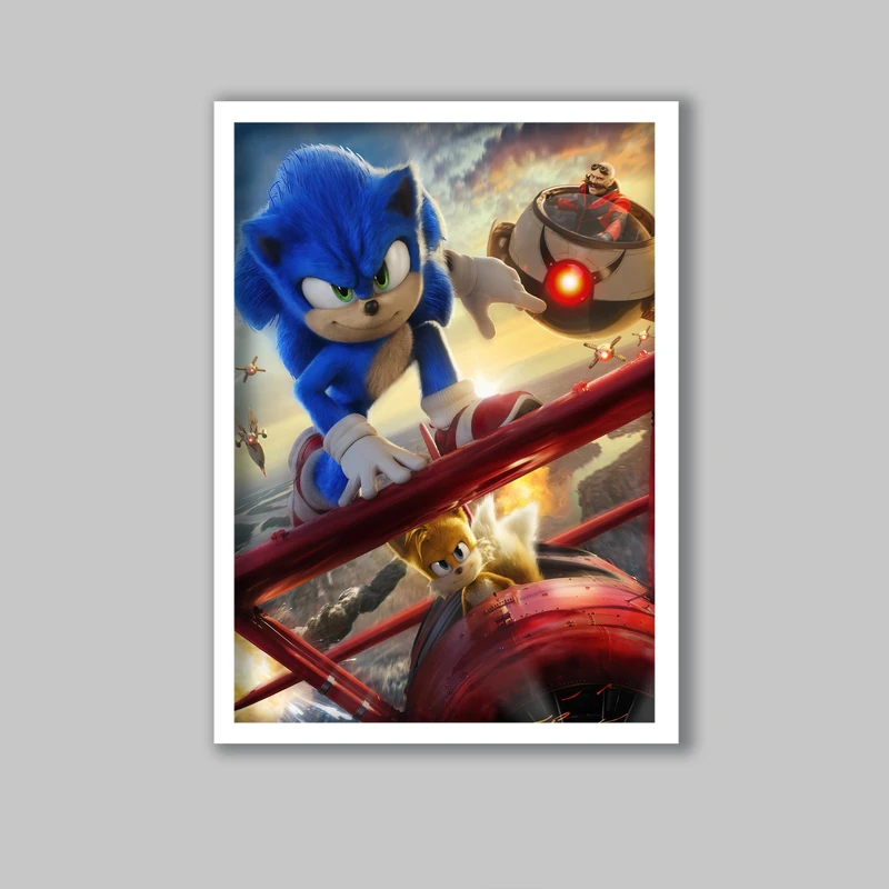 تابلو کودک و نوزاد مدل انیمیشن سونیک Sonic کد LA-G10670