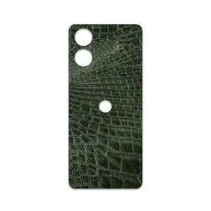 MAHOOT Green-Crocodile-Leather Cover Sticker for Motorola Moto G04