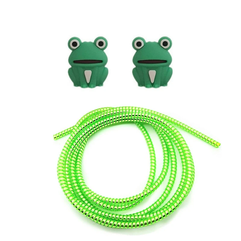 محافظ کابل شارژ و هندزفری طرح قورباغه مدل Foag111 بسته سه عددی