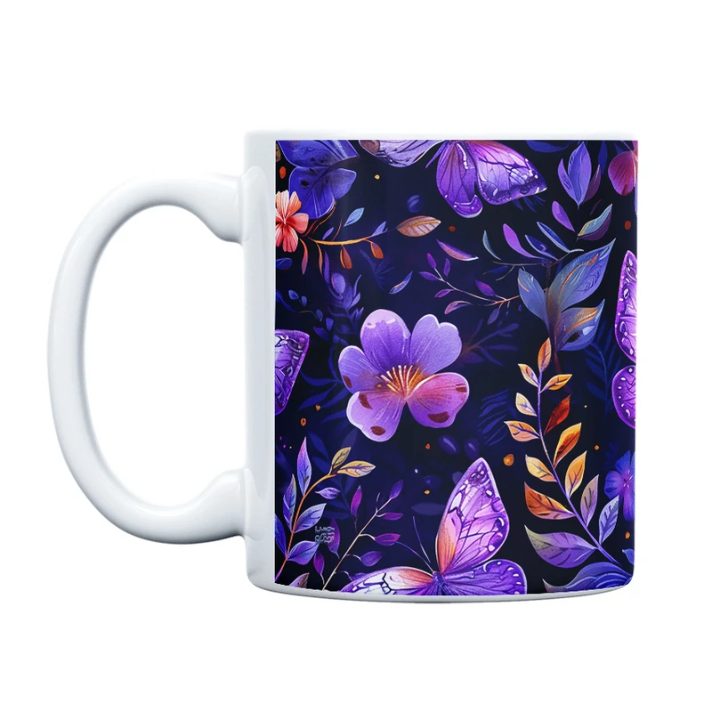 ماگ حس آمیزی طرح پروانه مدل کلاسیک کد 49