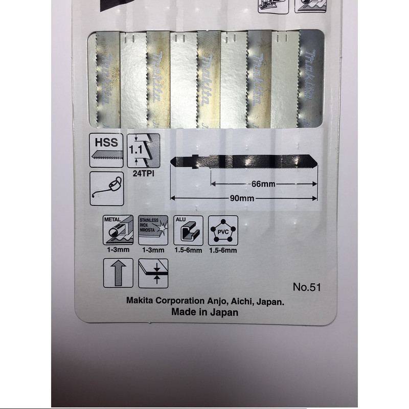 تیغه اره عمود بر ماکیتا کد A-86561 مجموعه 5 عددی تیغه اره عمود بر ماکیتا کد A-86561 مجموعه 5 عددی