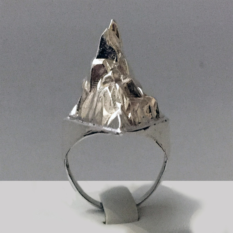 انگشتر نقره زنانه مدل قله کوه