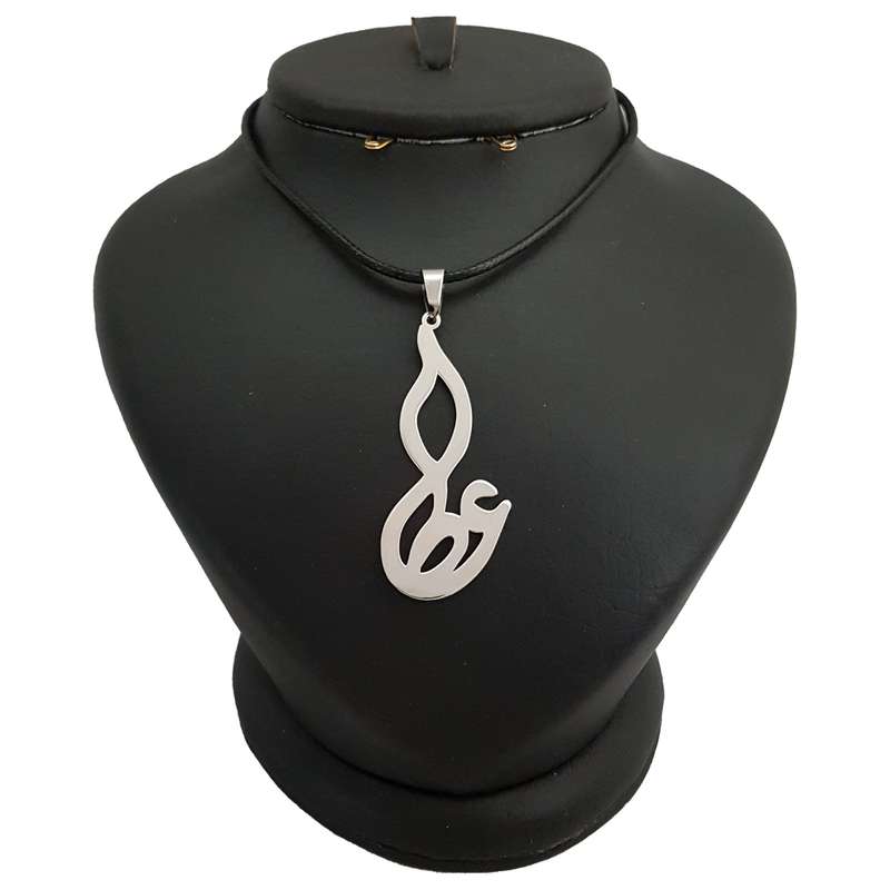 گردنبند نقره مردانه ترمه ۱ طرح عطا کد mas 00258 گردنبند نقره مردانه ترمه ۱ طرح عطا کد mas 00258