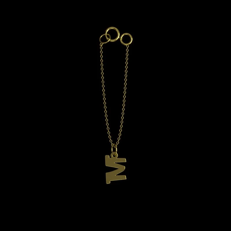 آویز ساعت طلا 18 عیار زنانه مدوپد مدل حرف M کد CA16627