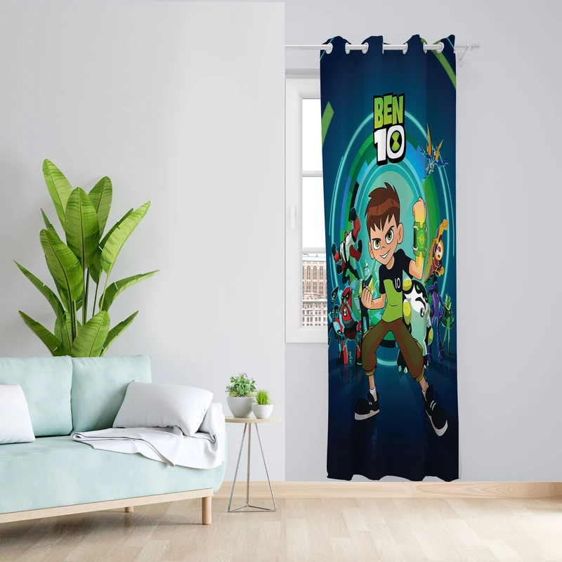  پرده مدل اتاق کودک مخمل پانچی طرح بنتن کد 2649 سایز 140x280 سانتی متر