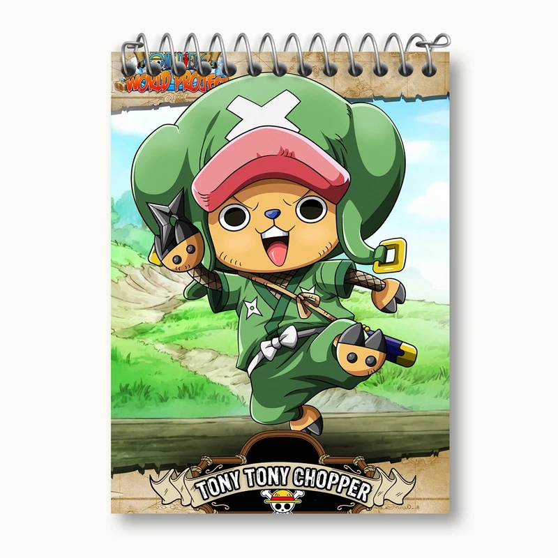 دفتر یادداشت 50 برگ خندالو مدل تونی تونی چاپر انیمه وان پیس One Piece کد 17252