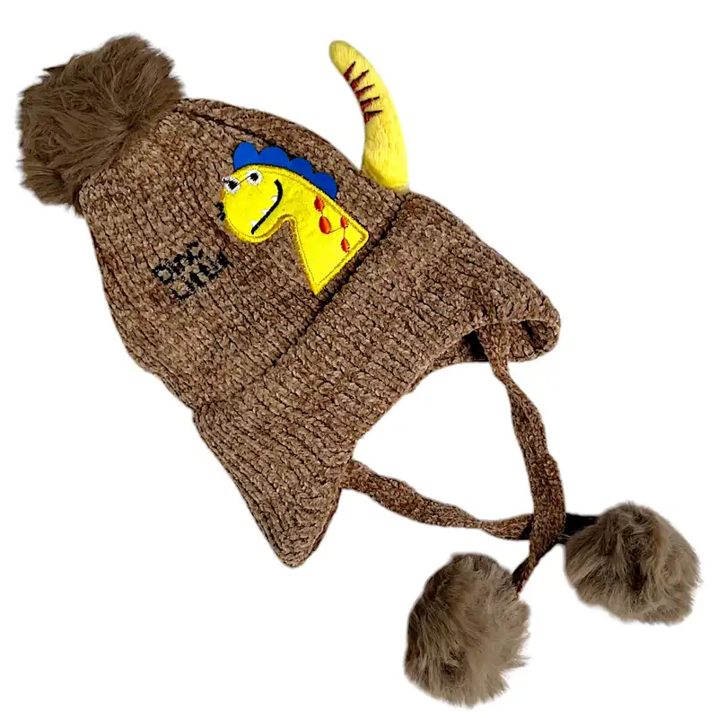 کلاه بافتنی بچگانه مدل دایناسور RO_148