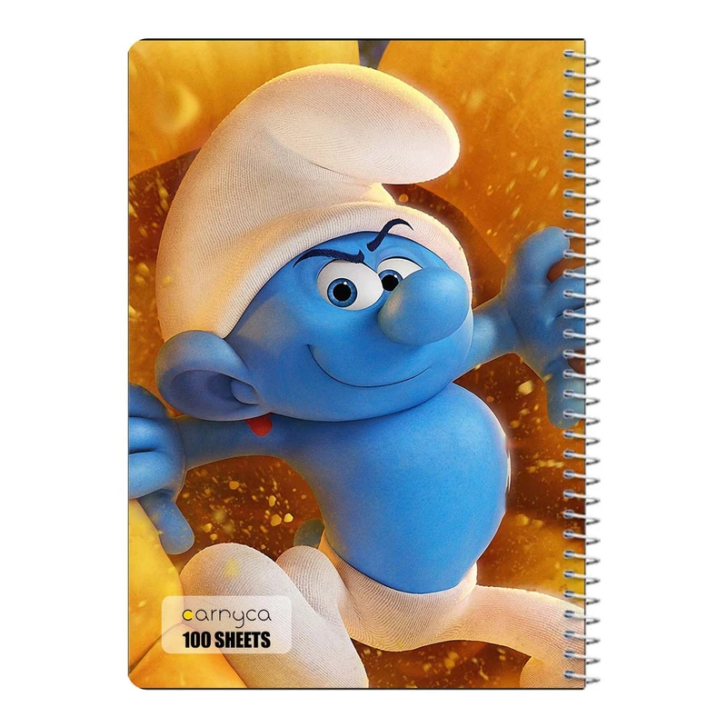 دفتر مشق 100 برگ سیمی کارنیکا طرح اسمورف ها Smurfs کد 67028