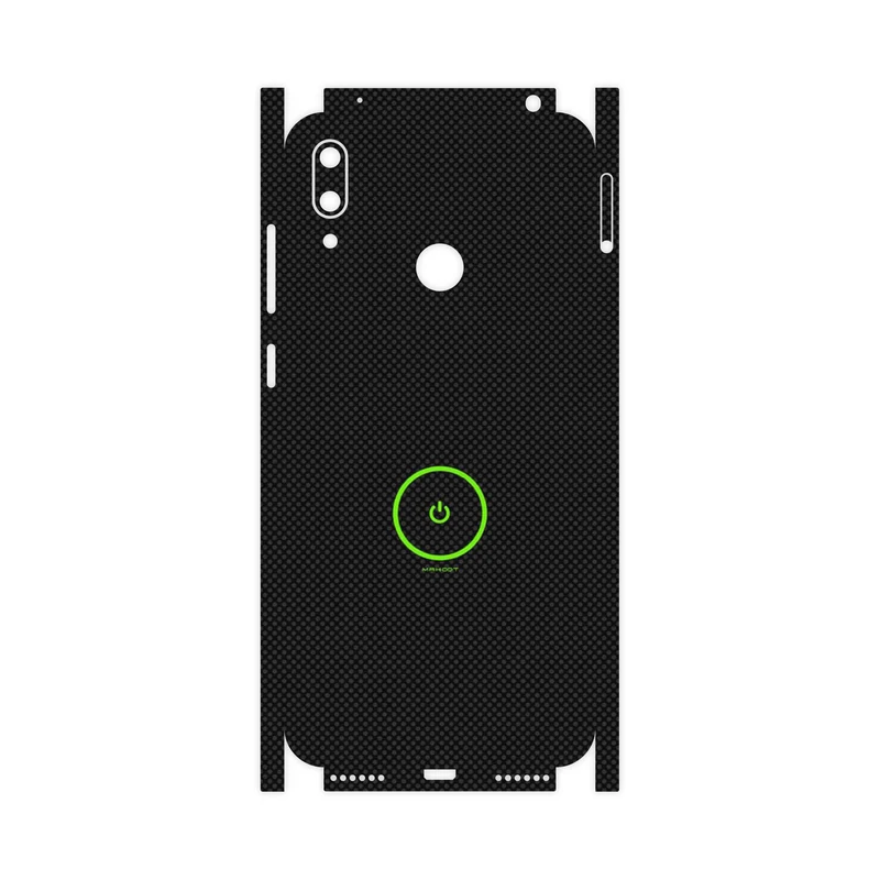 برچسب پوششی ماهوت مدل Minimal Power Button-FullSkin مناسب برای گوشی موبایل هوآوی Y7 Prime 2019