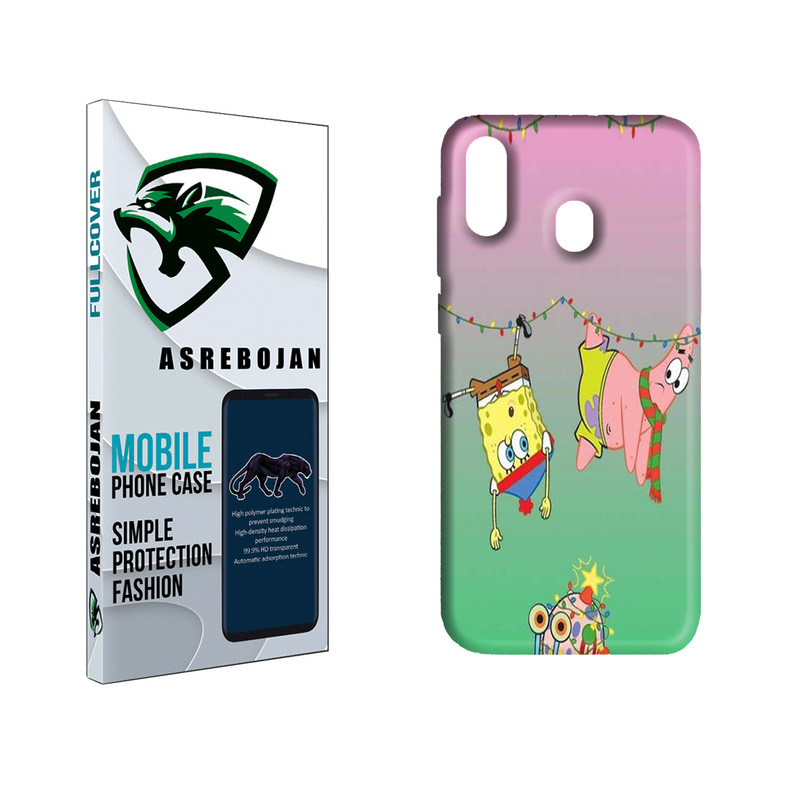 کاور عصر بوژان مدل باب اسفنجی کد 0159 مناسب برای گوشی موبایل سامسونگ galaxy a30