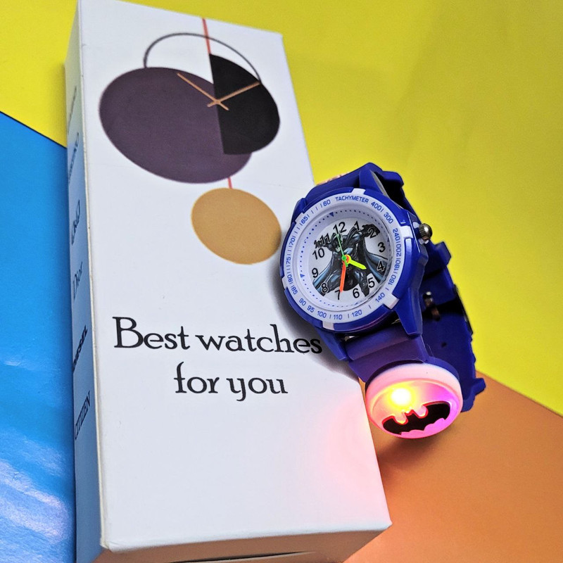 ساعت مچی عقربه ای بچگانه مدل چراغدار 06