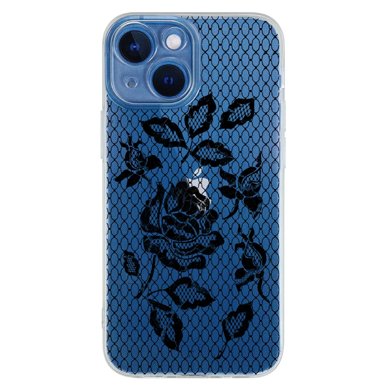 کاور مگافون طرح گل مدل C43-B مناسب برای گوشی موبایل اپل Iphone 13 mini 