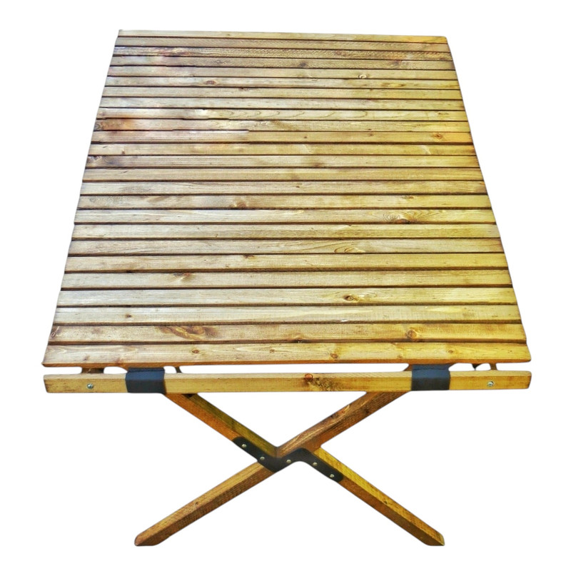 میز سفری تاشو مدل طبیعت چوبی سایز صفحه 90 × 65 سانتی متر