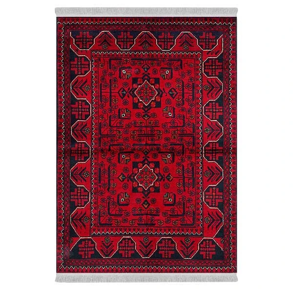 فرش پارچه‌ای دفه مدل فرشینه طرح مدرن کد 553