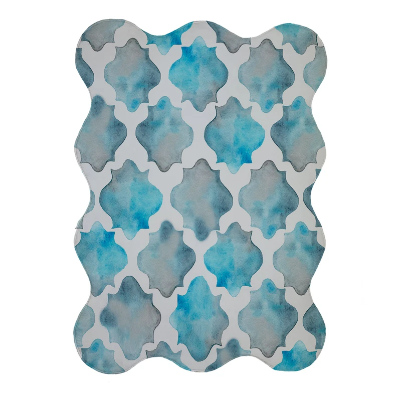 پادری مدل دالبر طرح آبرنگی کد 9178 سایز 80x110 سانتی متر 