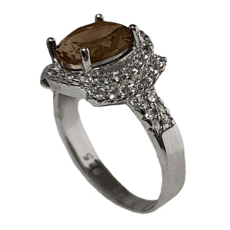 انگشتر نقره زنانه مدل الکساندریت GX7018