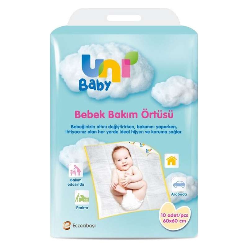 زیرانداز تعویض نوزاد یونی مدل U201104 بسته 10 عددی